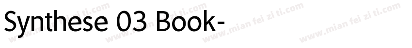 Synthese 03 Book字体转换